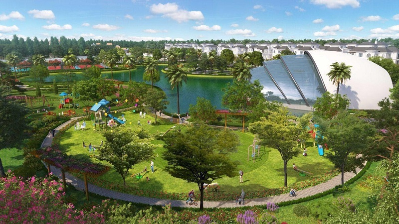 Không gian xanh rộng lớn tại Vinhomes Green Villas Không gian xanh rộng lớn tại Vinhomes Green Villas