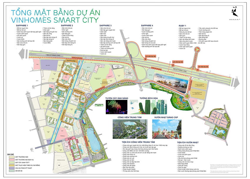 Mặt bằng tổng thể Dự án Vinhomes Smart City