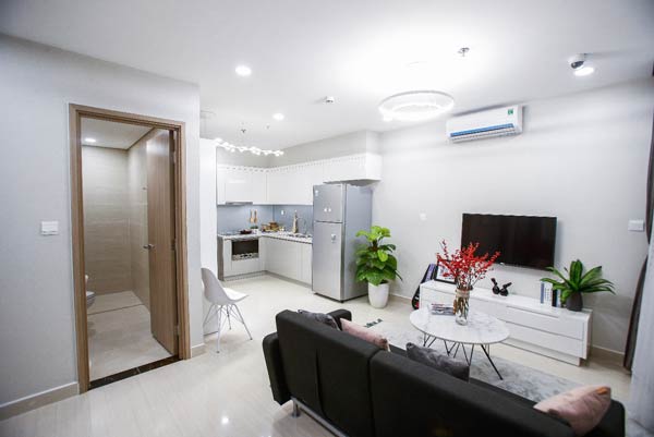 Căn hộ mẫu được thiết kế tối ưu diện tích Căn hộ mẫu được thiết kế tối ưu diện tích