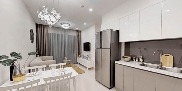 Hình ảnh nhà mẫu Vinhomes Smart City căn 2 ngủ Hình ảnh nhà mẫu Vinhomes Smart City căn 2 ngủ