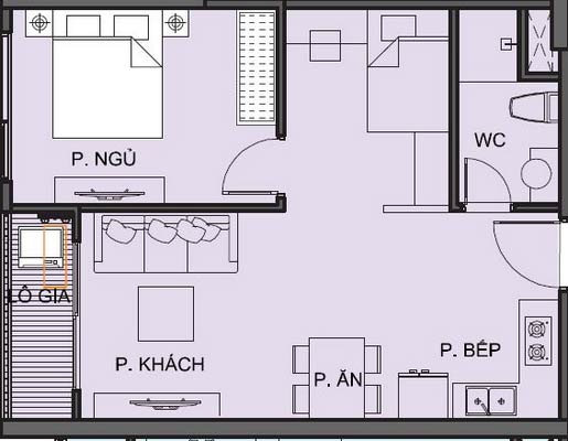 Mặt bằng chi tiết căn hộ S1.121508 - Tòa S1.12 Mặt bằng chi tiết căn hộ S1.121508 - Tòa S1.12