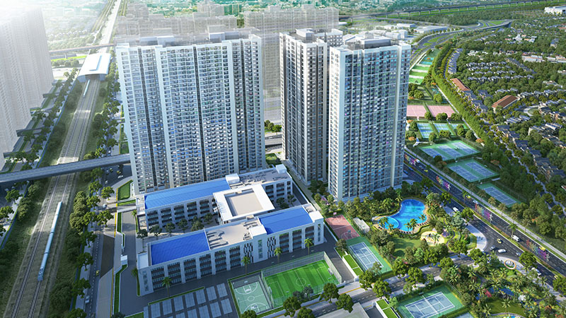 Toàn cảnh phân khu The Sapphire 4 Vinhomes Tây Mỗ
