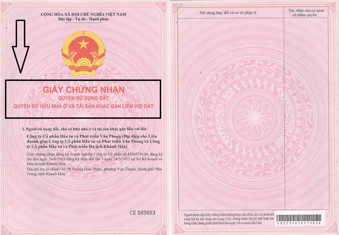 Hình ảnh giấy chứng nhận quyền sử dụng đất Hình ảnh giấy chứng nhận quyền sử dụng đất