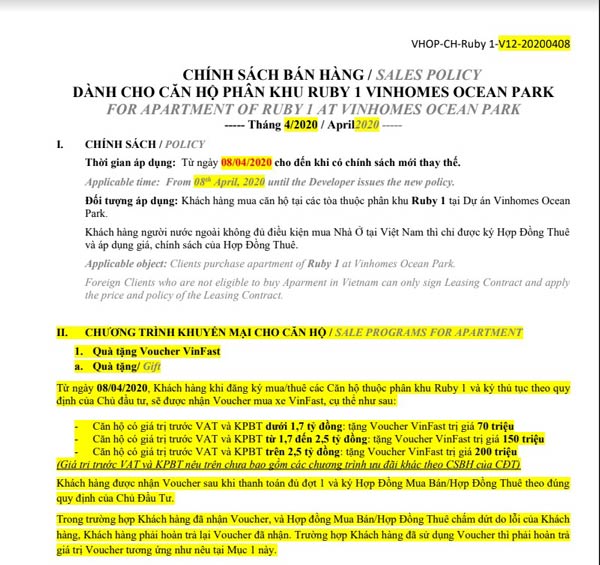 Tiến độ thanh toán phân khu Ruby 1 Vinhomes Ocean Park Tiến độ thanh toán phân khu Ruby 1 Vinhomes Ocean Park