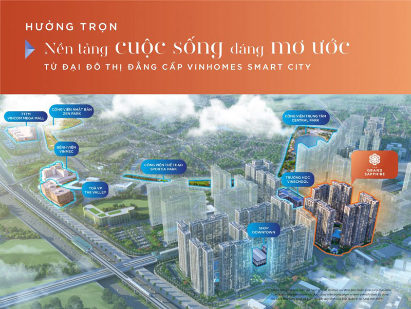 Tổng quan phân khu Grand Sapphire Smart Tổng quan phân khu Grand Sapphire Smart