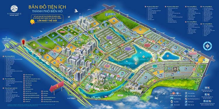 Bản đồ tiện ích Vinhomes Ocean Park Gia Lâm Bản đồ tiện ích Vinhomes Ocean Park Gia Lâm