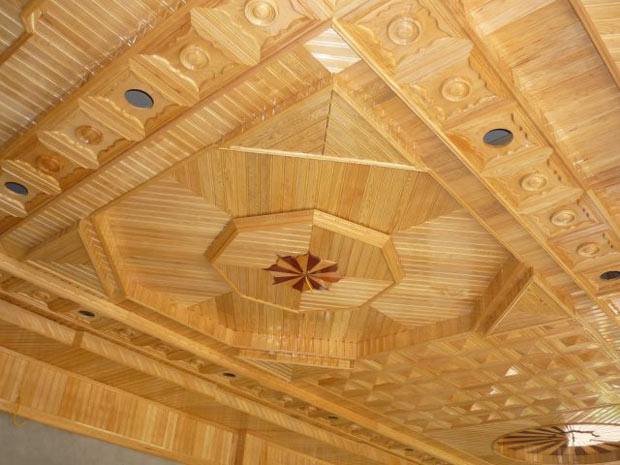 Trần nhà bằng gỗ Trần nhà bằng gỗ