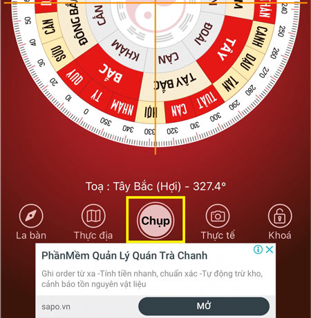 Chụp lại ảnh hướng vừa đo được Chụp lại ảnh hướng vừa đo được