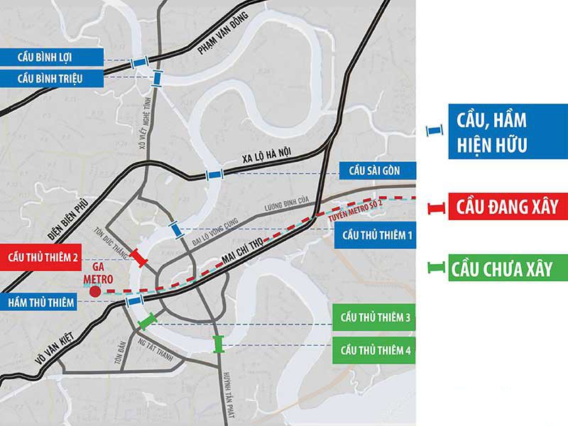Những cây cầu Quận 2