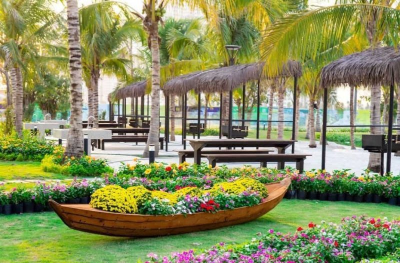 Công viên BBQ được CĐT thiết kế không gian thoải mái, mở với hơn 150 chòi