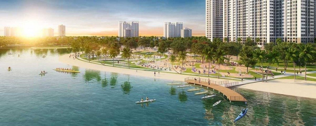 Bến chèo thuyền Kayak sống động