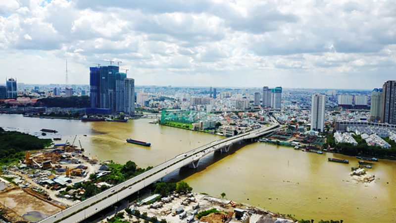 Cầu Thủ Thiêm 1 đã hoàn thành