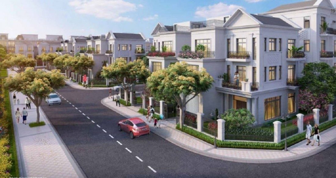 Chi tiết phối cảnh thiết kế biệt thự đơn lập 4 mặt tiền thoáng mát tại dự án
