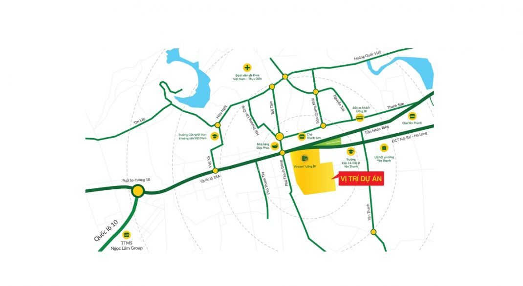 Chi tiết vị trí tọa lạc dự án Vincom Shophouse Uông Bí – Gà đẻ trứng vàng nhờ vị trí xây dựng đắc địa