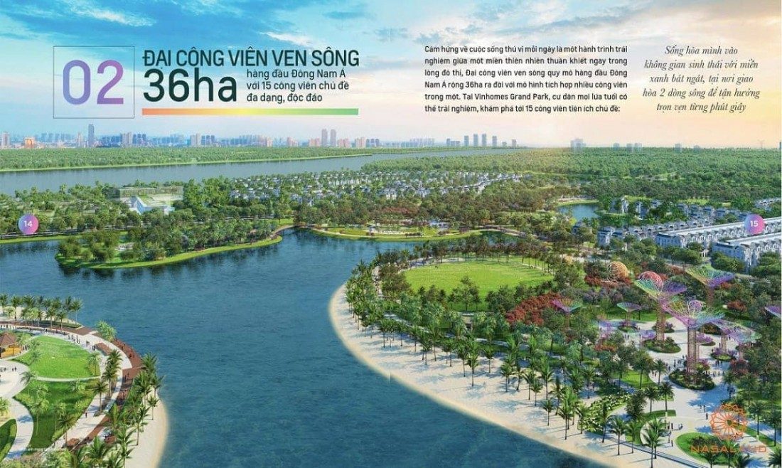  Công viên đẳng cấp quốc tế rộng 36ha tại khu nhà phố The Manhattan