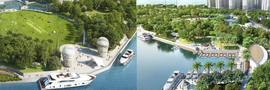 Công viên xanh rộng lớn tại Vinhomes Ba Son Quận 1