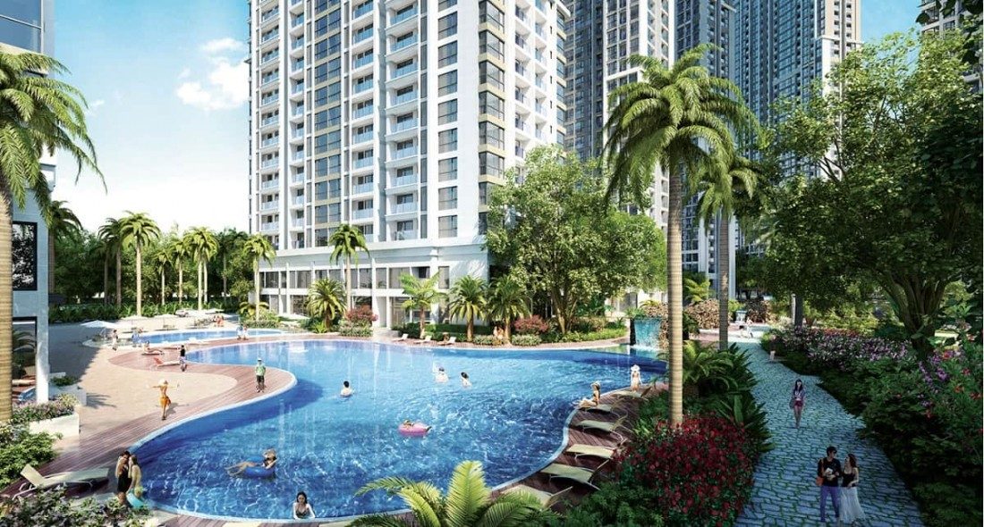 Hồ bơi chuẩn resort tại dự án Vinhomes Ba Son