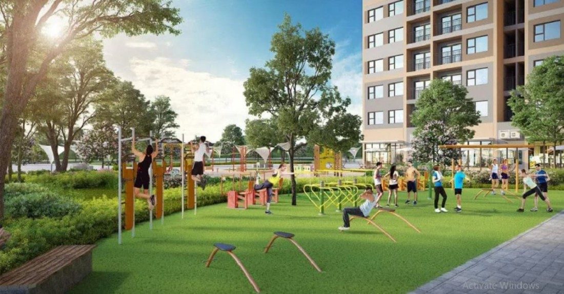 Khu tập gym ngoài trời