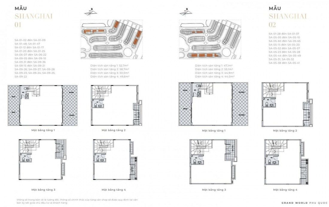 Layout sản phẩm Shop Shanghai Layout sản phẩm Shop Shanghai