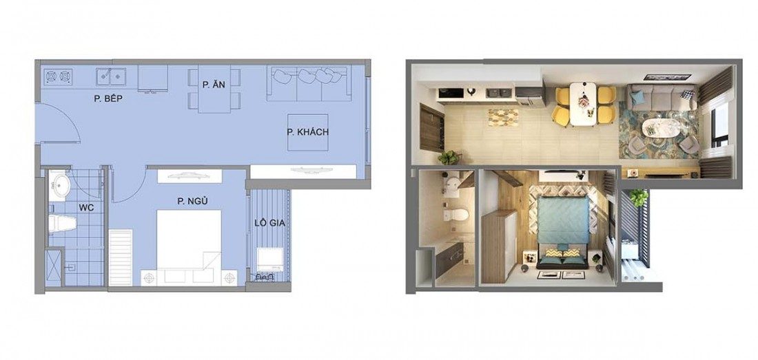 Layout thiết kế mẫu căn 1 phòng ngủ tại Vinhomes Gia Lâm Layout thiết kế mẫu căn 1 phòng ngủ tại Vinhomes Gia Lâm