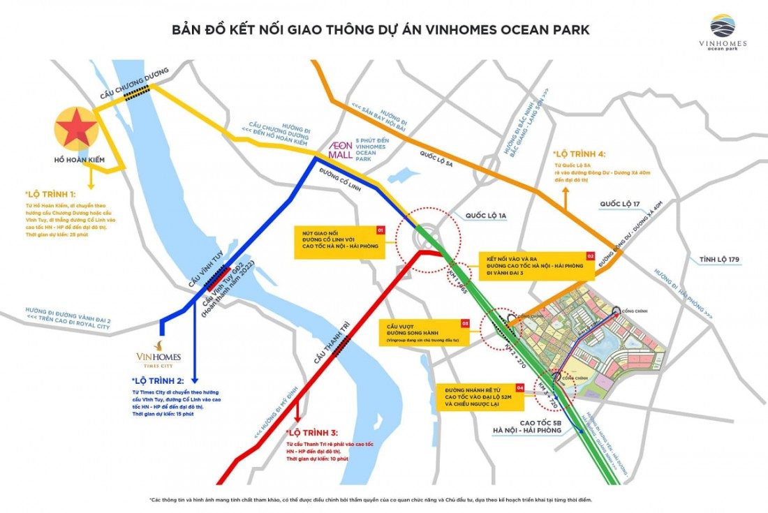 Mạng lưới giao thông bao quanh dự án hoàn thiện từ A - Z