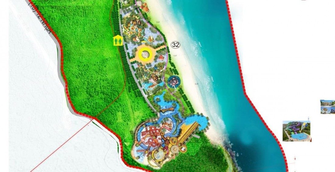 Mặt bằng bố trí các tiện ích trong cụm khu trò chơi nước với ký hiệu từ 30 đến 33 Mặt bằng bố trí các tiện ích trong cụm khu trò chơi nước với ký hiệu từ 30 đến 33