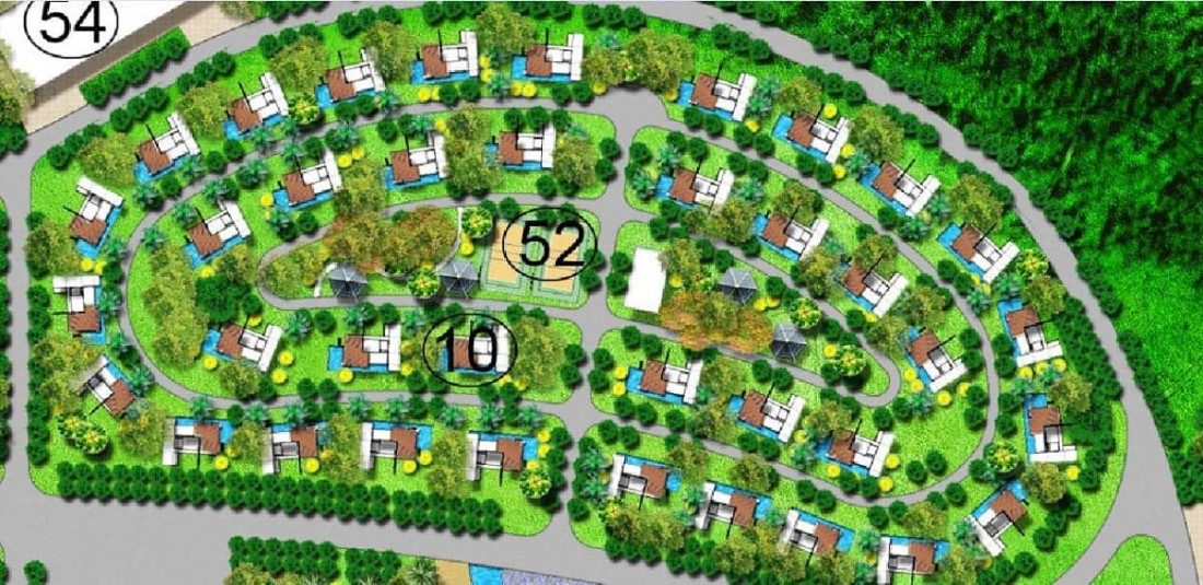 Mặt bằng khu biệt thự sang trọng