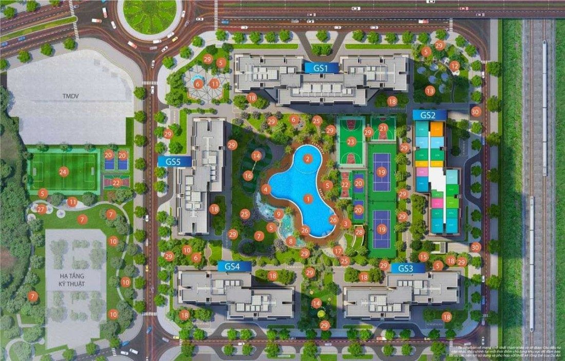 Mặt bằng phân khu Miami Mặt bằng phân khu Miami