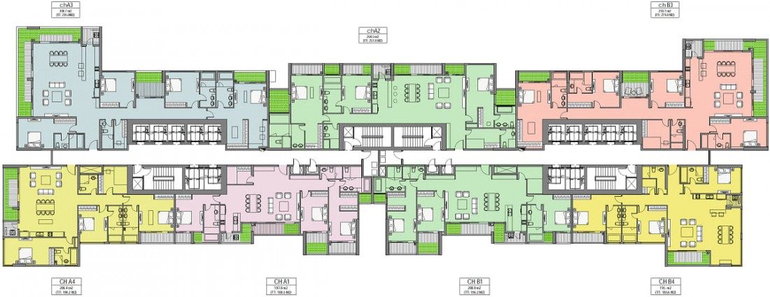 Mặt bằng sản phẩm căn hộ Penthouse tại The Park 6