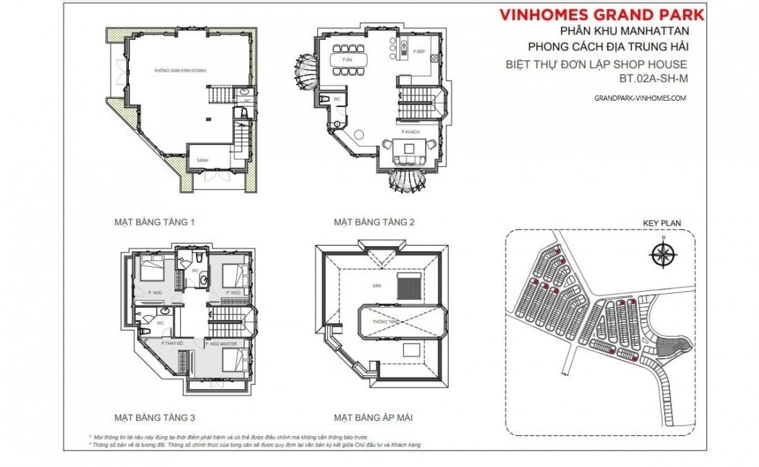 Mặt bằng Shop/Boutique Villas mẫu 2 The Manhattan Mặt bằng Shop/Boutique Villas mẫu 2 The Manhattan