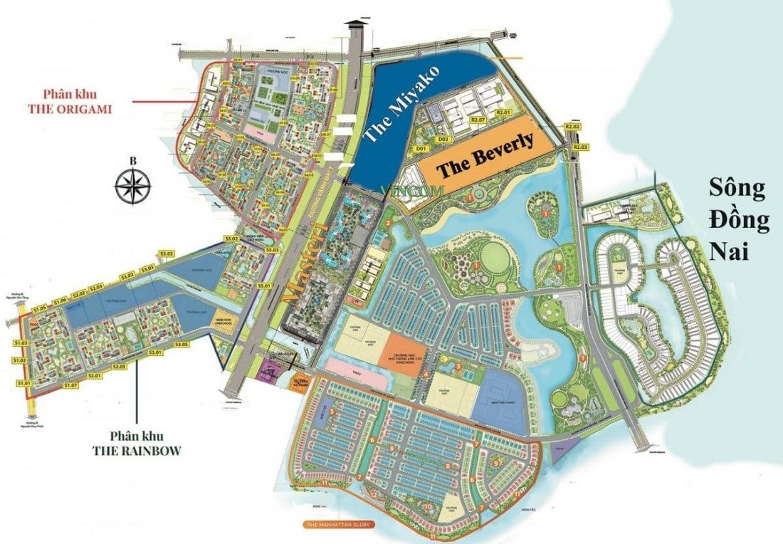 Mặt bằng tổng thể dự án The Beverly Vinhomes Grand Park 
