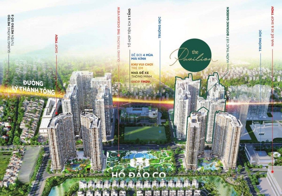 Phân khu Pavilion được ví là một ốc đảo xanh Singapore giữa lòng đại đô thị Phân khu Pavilion được ví là một ốc đảo xanh Singapore giữa lòng đại đô thị