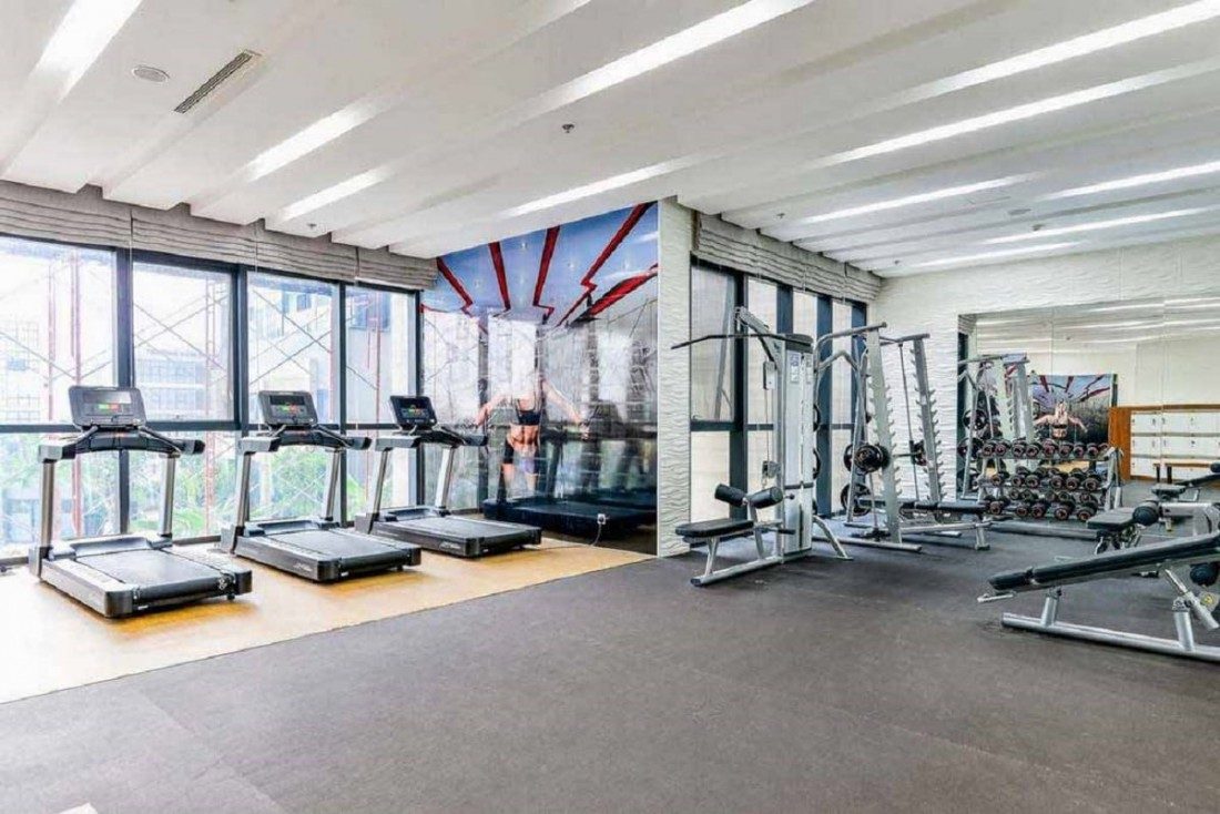 Phòng gym Vinhomes Ba Son tiện nghi, sang trọng