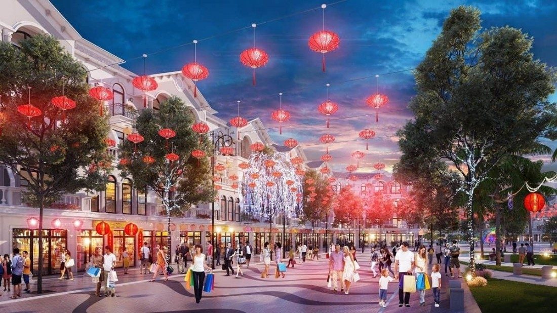 Shop thương mại mang cảm hứng phố mua sắm Thượng Hải