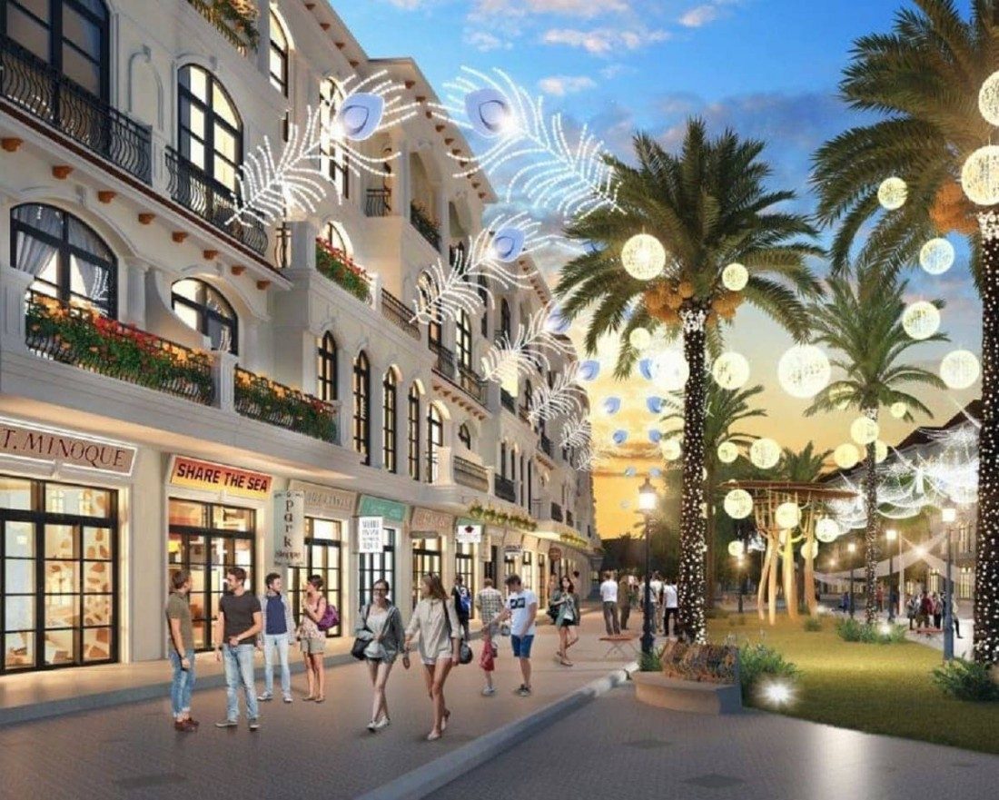 Shop thương mại thiết kế kiến trúc Địa Trung Hải