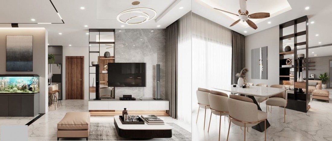 Thiết kế căn 2 phòng ngủ