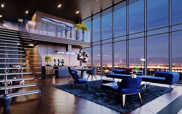Thiết kế Penthouse đầy cao cấp