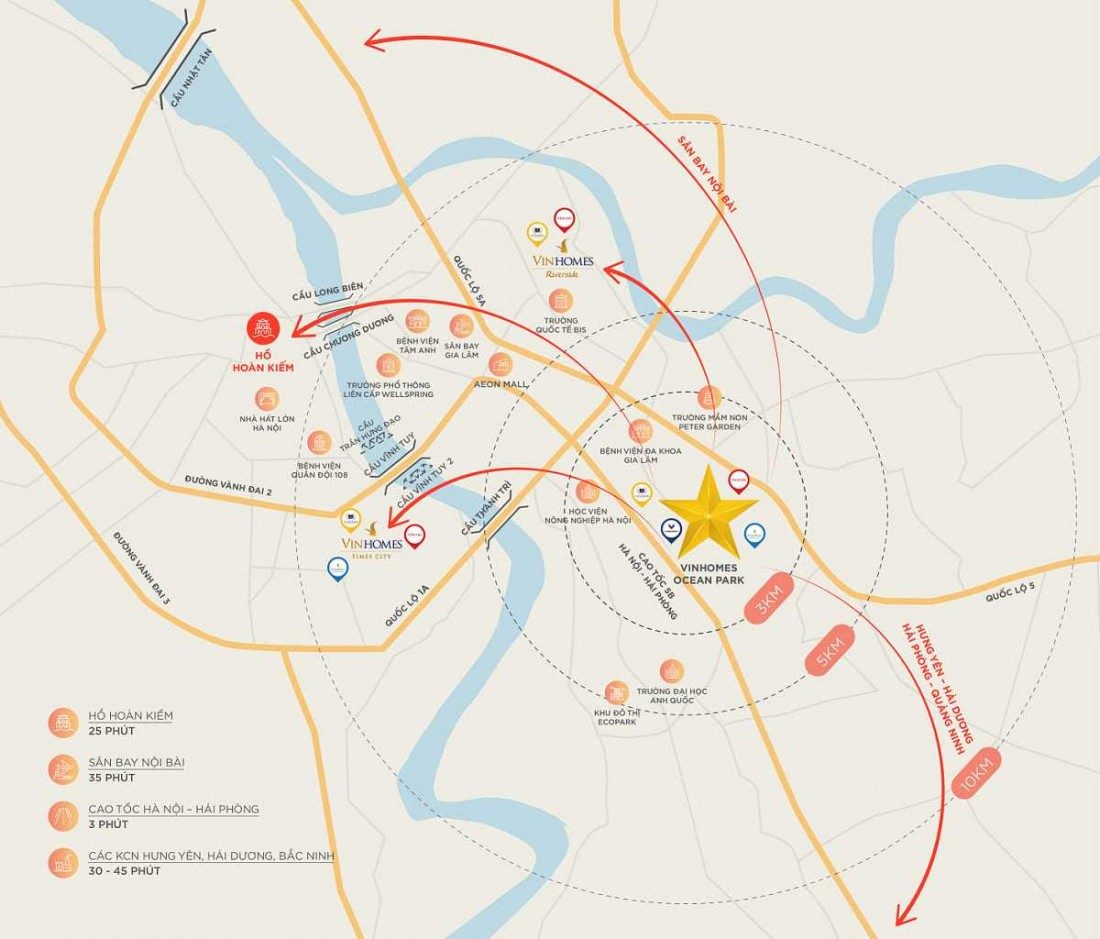 Tiềm năng kết nối dự án ngoạn mục chỉ trong vòng ít phút đi lại