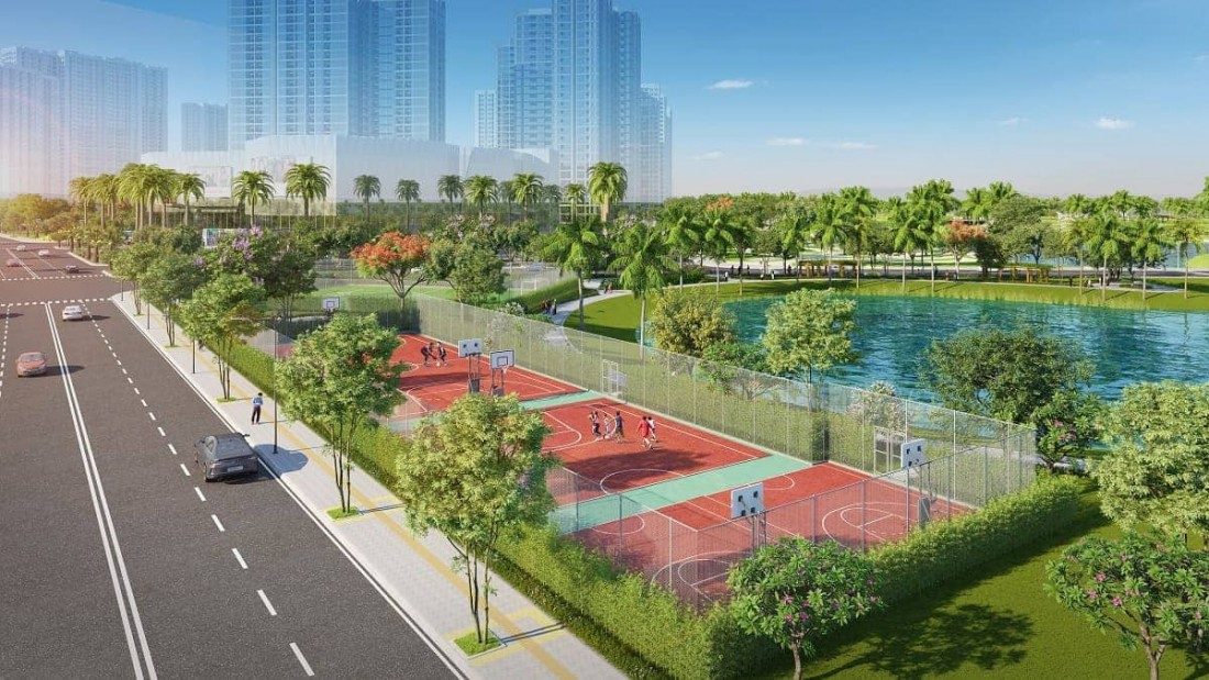 Tiện ích sân thể thao đa năng được bố trí trong dự án giúp cư dân tiến gần nhau hơn