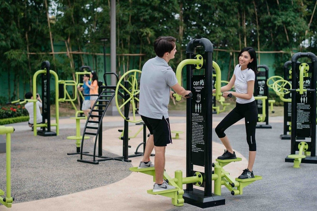 Trải nghiệm thế giới gym hiện đại với hơn 1000 máy tập tại công viên gym
