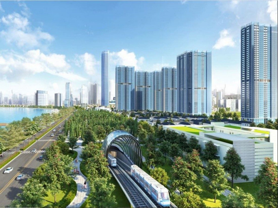 Tuyến Metro số 1 Bến Thành Suối Tiên chạy dọc dự án