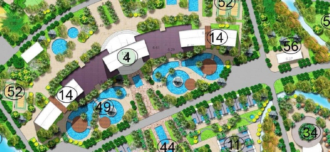 Vị trí Condotel 7 tầng ký hiệu số 14