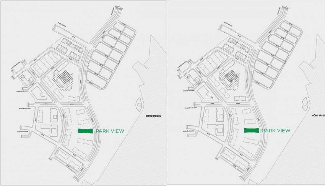 Vị trí đẹp của The Park 3 mang đến cho cư dân cơ hội trải nghiệm không gian sống xanh
