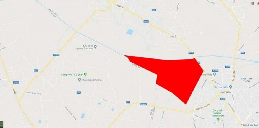 Vị trí KĐT Vinhomes Hóc Môn