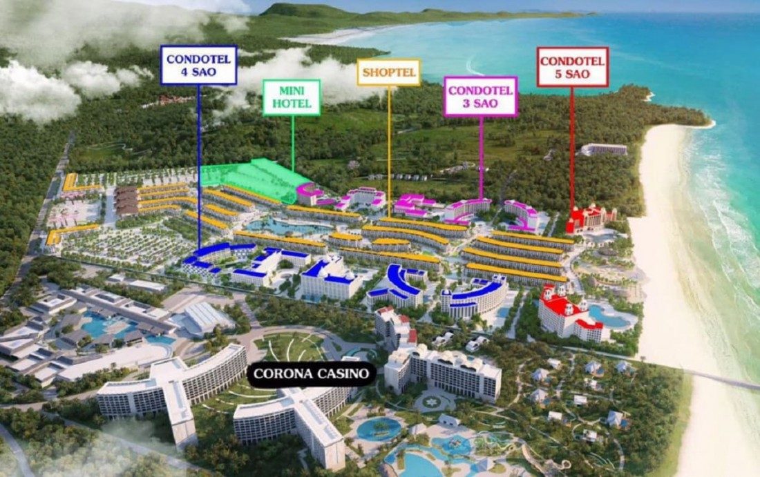 Vị trí tòa Condotel 5 sao trong tổng thể các tòa tháp Condotel khác Vị trí tòa Condotel 5 sao trong tổng thể các tòa tháp Condotel khác