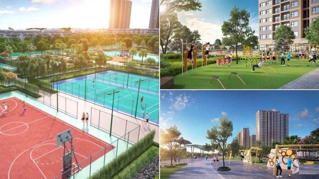 Vincom Shophouse Vinh tích hợp sân chơi thể dục thể thao đầy đủ