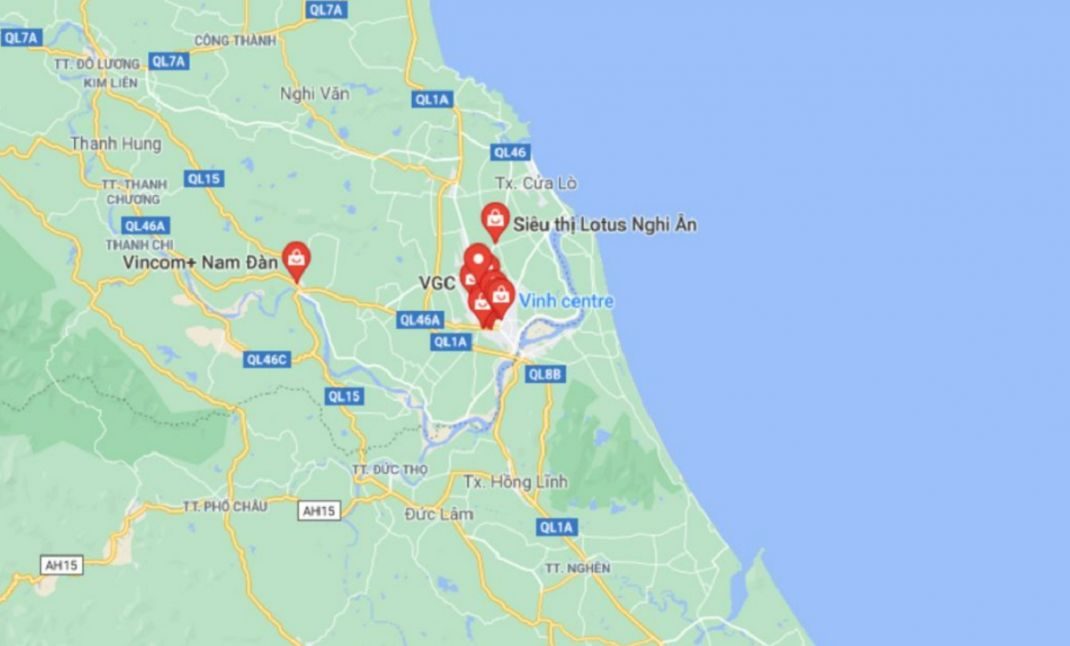 Vincom Shophouse Vinh tọa lạc ngay tại trung tâm thành phố
