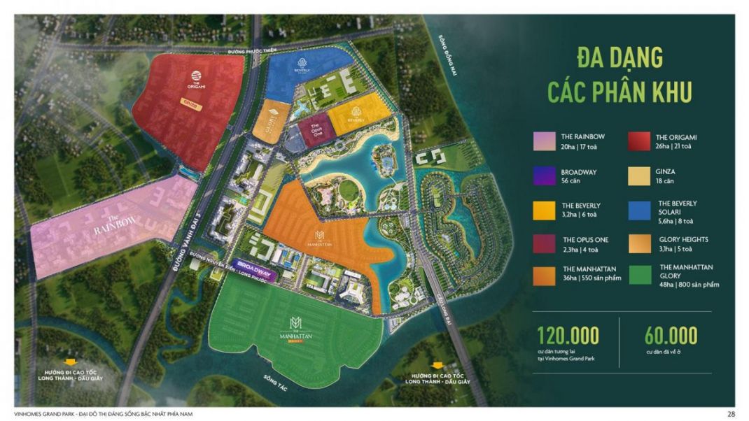 mặt bằng tổng thể Vinhomes Grand Park