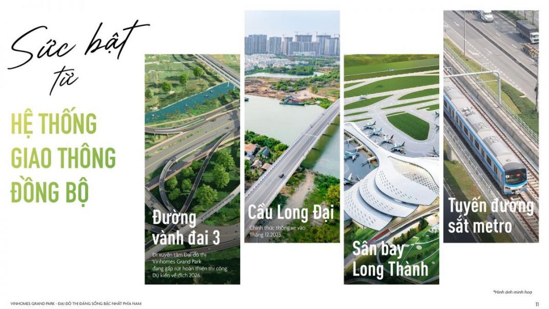 hạ tầng kết nối của đại đô thị vinhomes Q9