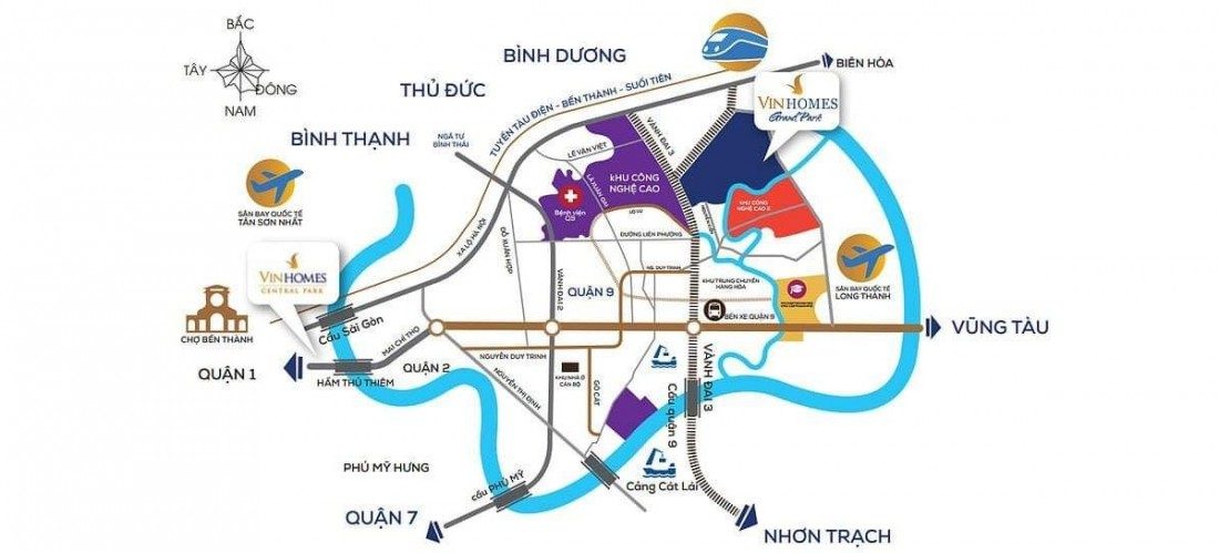 Vinhomes Grand Park được đánh giá cao về vị trí xây dựng tại Quận 9